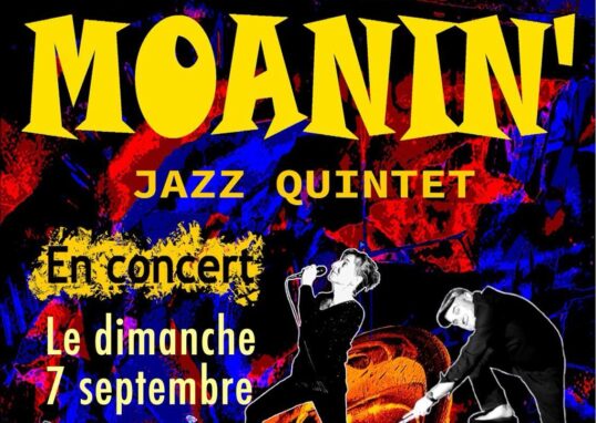 Affiche du concert de Moanin le 7 septembre 2025 à la foire bio d'Aurillac !