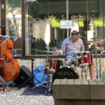 Photo du groupe pendant le concert Place des Mets, Saint-Flour le 08 Juillet 2022.